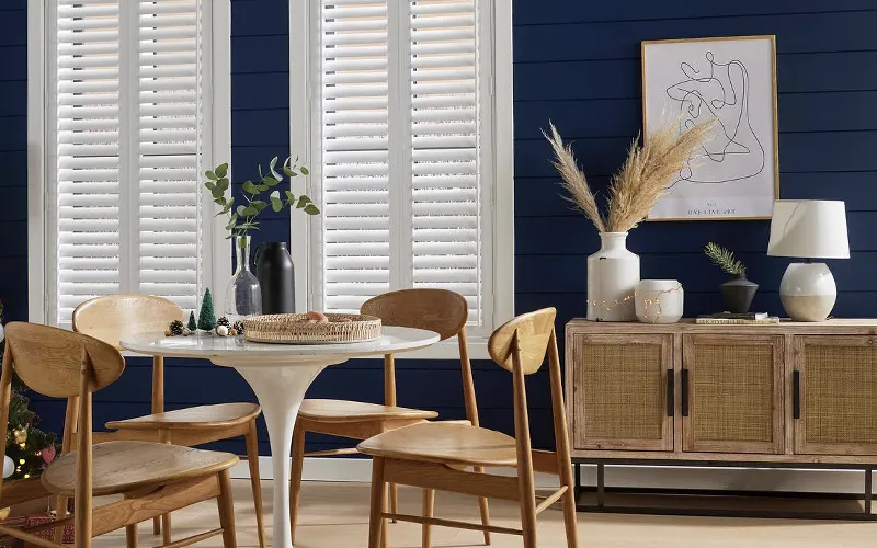 Add a touch of sophistication to your space with window shutters at Pendle Village, near Burnley Lancashire