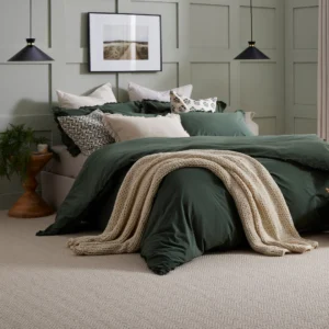 Hugh Mackay Natural Origins Carpet - Styled in a Bedroom