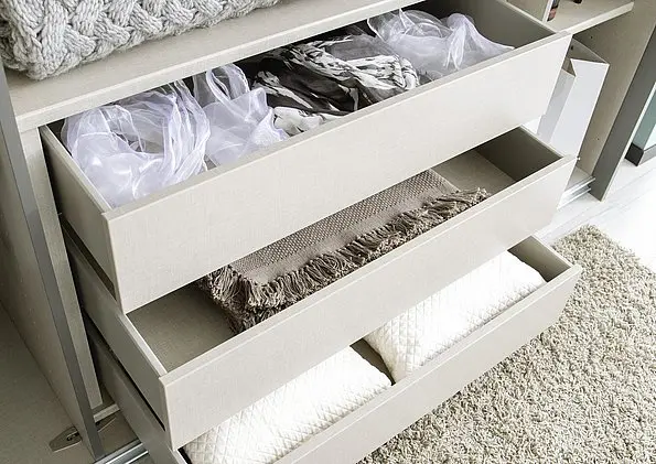 - Pendle Village - 2026 Drawers Styled with Belongings in Living Room Closeup view