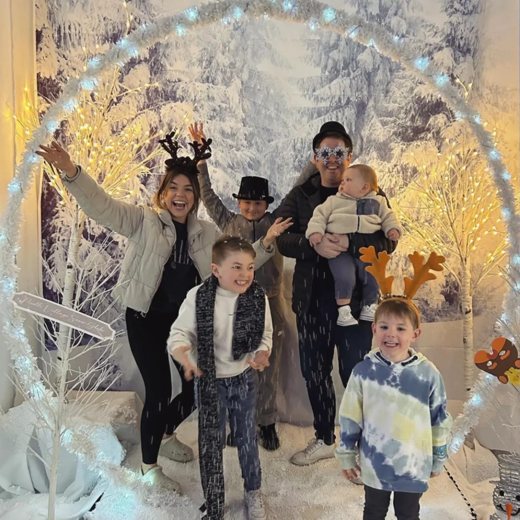 Snow Globe Family Photo