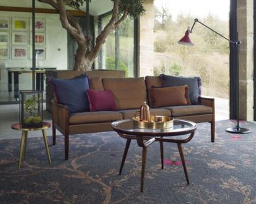 Butterfly Brintons Carpet - Styled in a Lounge